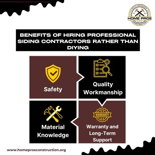 This image highlights the key benefits of hiring a professional siding contractor Eugene OR instead of attempting a DIY job.