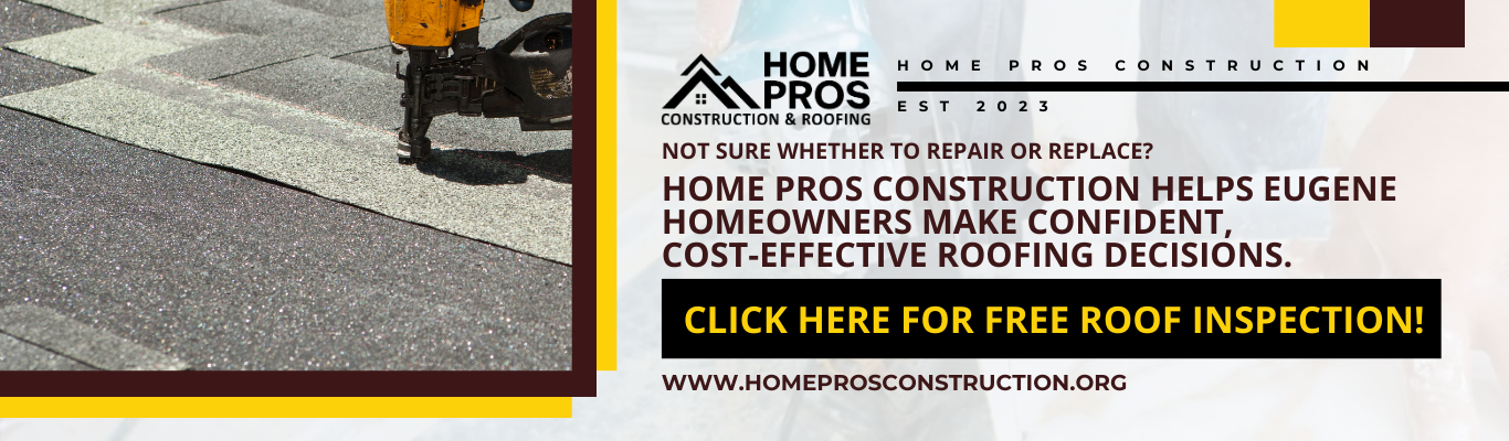 Eugene roofing contractor explaining roof replacement cost and helping homeowners decide between repair or replacement