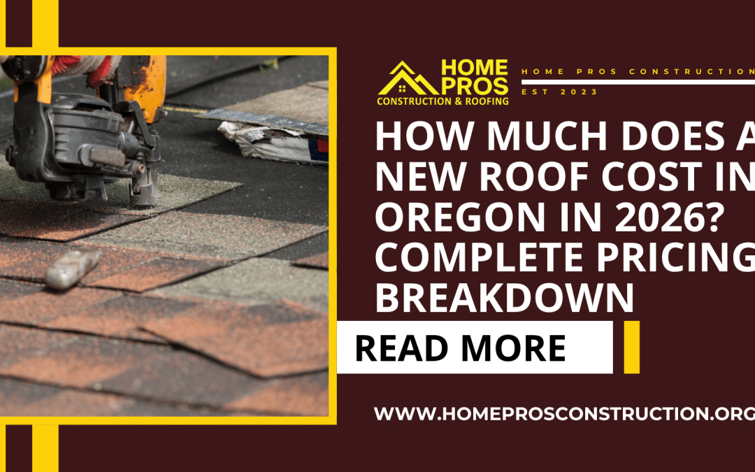 How Much Does a New Roof Cost in Oregon in 2026? Complete Pricing Breakdown